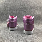Rear view of the pair showing padded collars and white outsoles.
