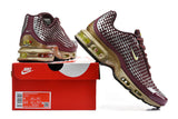 Nike Air Max Plus VII Sneakers Burgundy Silver Gold
