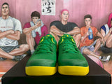 Nike Oregon Ducks Green and Yellow Basketball Sneakers
