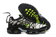 Nike Air Max Plus sneakers showing the outsole and side profile