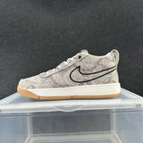 Nike Grey Snake-Print Low-Top Sneakers