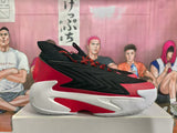 H Flow 30 Black and Red Basketball Sneakers
