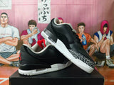 Jordan 3 Black and White Elephant Print Sneakers