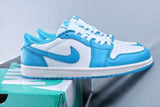 Jordan 1 Low SB North Carolina Blue White 401 Sneakers