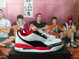 Jordan Air Jordan 3 Low White Black Red Sneakers