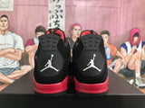 Jordan 4 Black and Red Basketball Sneakers