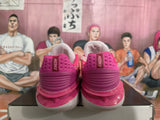 Nike Basketball Sneakers Pink and White Breast Cancer Style