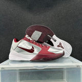 Nike Kobe Basketball Sneakers Silver Wine Red