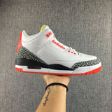Jordan 3 White Red Yellow Black Sneakers