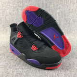 Jordan Air Jordan 4 Black Purple Red Sneakers