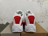 White and Red Athletic Sneakers