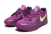 Pair of purple Nike Ja 2 basketball shoes with contrasting side details