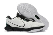 Outsole view of the Nike sneakers with a patterned white tread