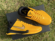 Top and side views highlighting the laces, tongue logos, and metallic-look Swooshes.
