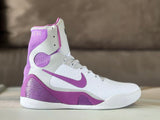 Nike Kobe 9 High Basketball Shoes White Purple