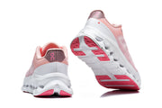 Rear and outsole views of the pink Cloudtilt Remix sneakers