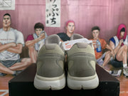 Rear view showing the padded collars, translucent-looking heel panels, and split outsole design.