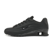 Side profile of black Nike Shox Z R2 sneakers