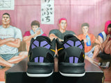 Nike Basketball Sneakers Black Purple Gold Lakers Style