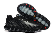 Black Nike Air Max DN sneaker shown from the side and underside