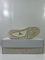 Bottom view of the sneaker showing the patterned rubber outsole and central Jordan branding.