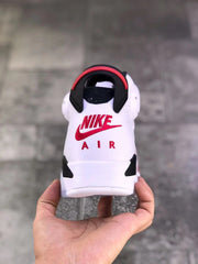 Rear view showing the white heel, red Nike Air branding, and black-and-red heel pull tab.