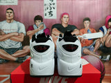 Nike Air Basketball Sneakers White Black Red