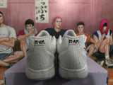Nike White and Yellow Speckled Sneakers