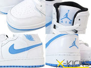 Collage of close-up views showing the toe box, tongue, ankle logo, and blue Swoosh.