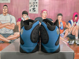 Jordan 13 Retro Black and Blue Basketball Sneakers