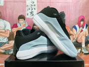 Angled side view showing the panels and sole of a Jordan Luka 1 shoe