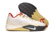 Side and outsole views of a cream Nike S.T. Flare EP shoe.