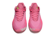 Front view of pink Nike Giannis Immortality 7 shoes