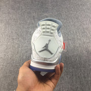 Rear view of the sneaker showing the Jordan logo on the heel tab, graphic collar, and metallic-looking heel accent.