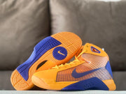Nike Kobe high-tops shown with the patterned outsole visible