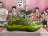 Khaki Green Basketball Sneakers
