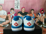 Jordan 5 Retro Low White Blue Red Basketball Sneakers
