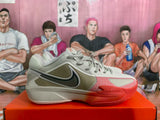 Nike Basketball Sneakers Beige and Red