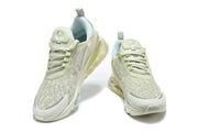 Front view of pale green Nike Air Max 270 Premium sneakers.