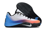 Side view of a white Nike S.T. Flare EP shoe with a black patterned outsole.