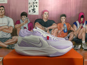 Side profile highlighting the Nike Swoosh, layered upper panels, and textured outsole.