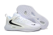 White-and-black 911-4 sneaker colorway with a contrasting side support feature.