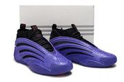 Purple Adidas Harden Vol. 9 Snake Year edition sneakers shown together from the front.