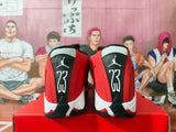 Jordan Red and Black High-Top Basketball Sneakers