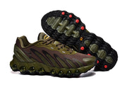 Nike Air Max DN sneakers shown from side and outsole angles.