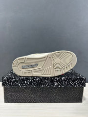Outsole view showing the circular forefoot tread pattern and Jordan branding.