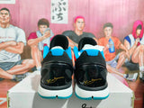 Nike Basketball Sneakers Blue Orange Black Graffiti Style