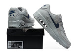 Nike Air Max 90 Grey and Navy Sneakers