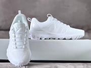 White Alo sneaker pair showing the front and side profiles.