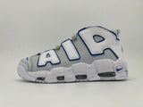 Nike Air More Uptempo White and Blue Sneakers FD0669-10